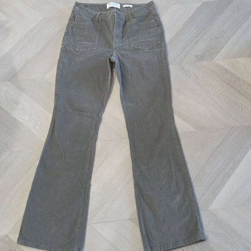 ReGeneration Celebrity Pink Pants Green Flare Corduroy Women’s Size 11/30